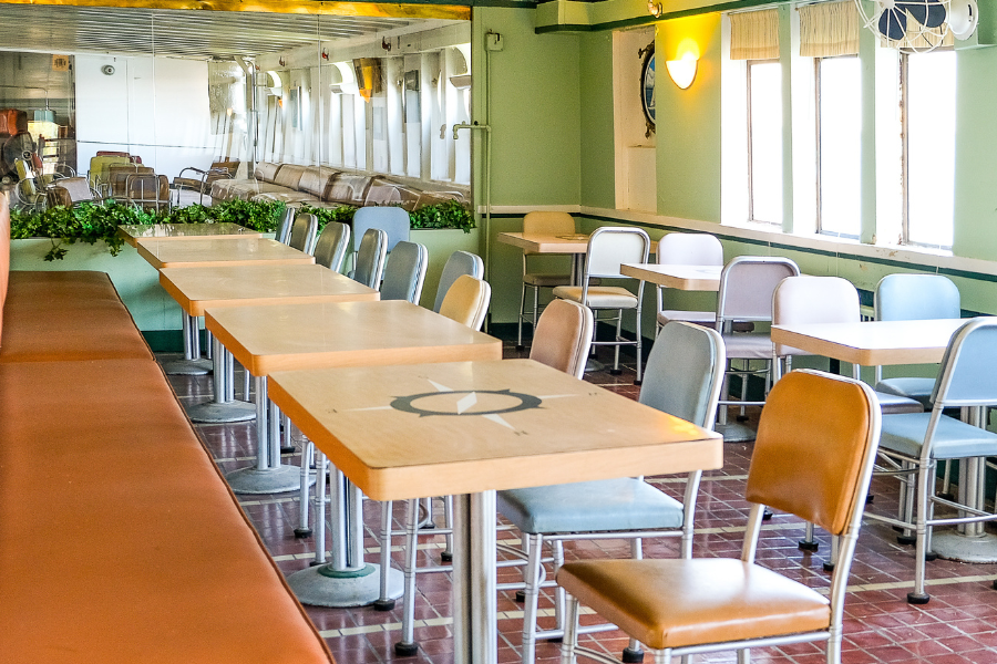 Historic shipboard dining area