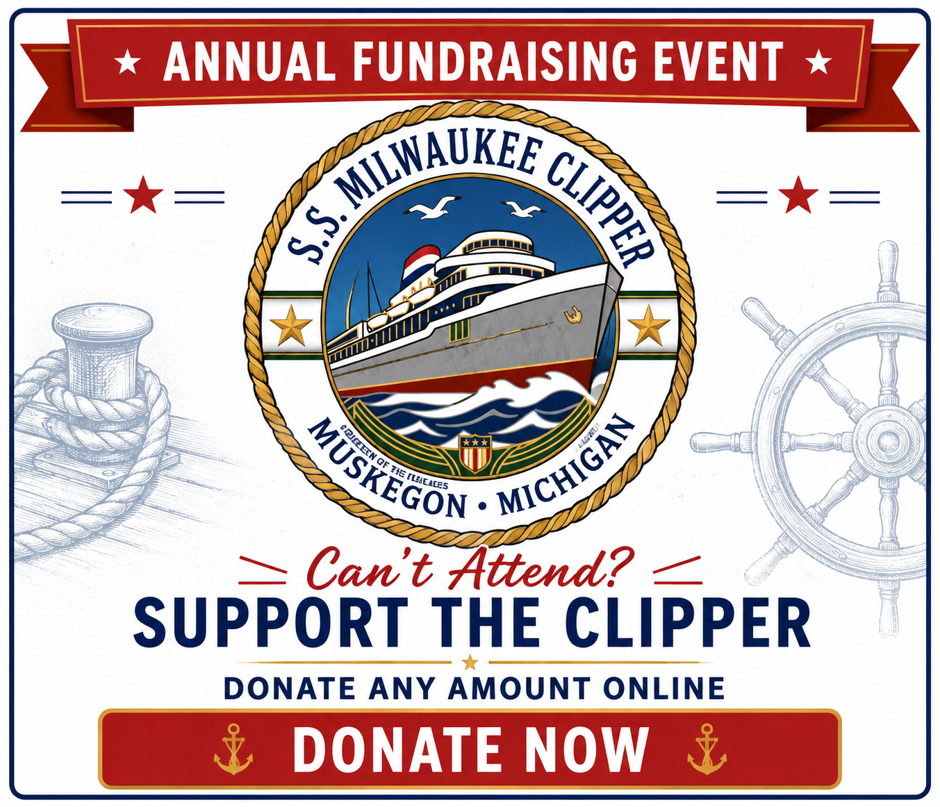 Clipper Auction Fundraiser Graphic image