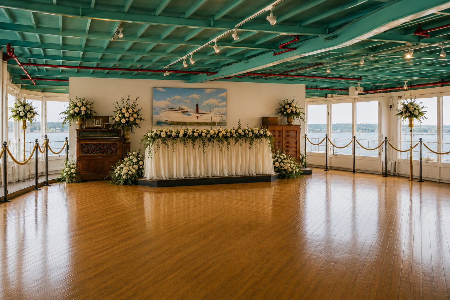 Historic ballroom aboard the Milwaukee Clipper