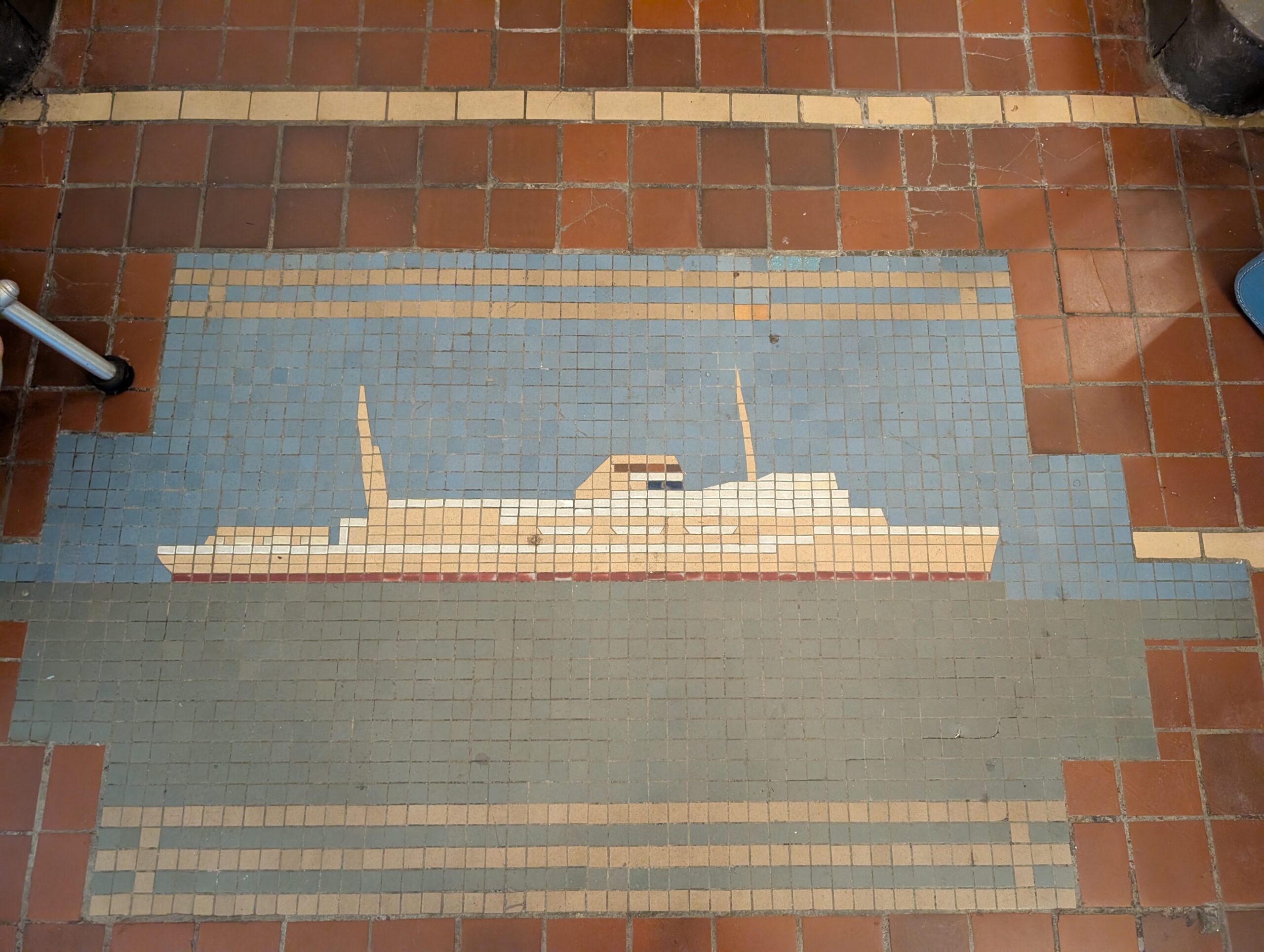 tile floor of milwaukee clipper aboard the ship