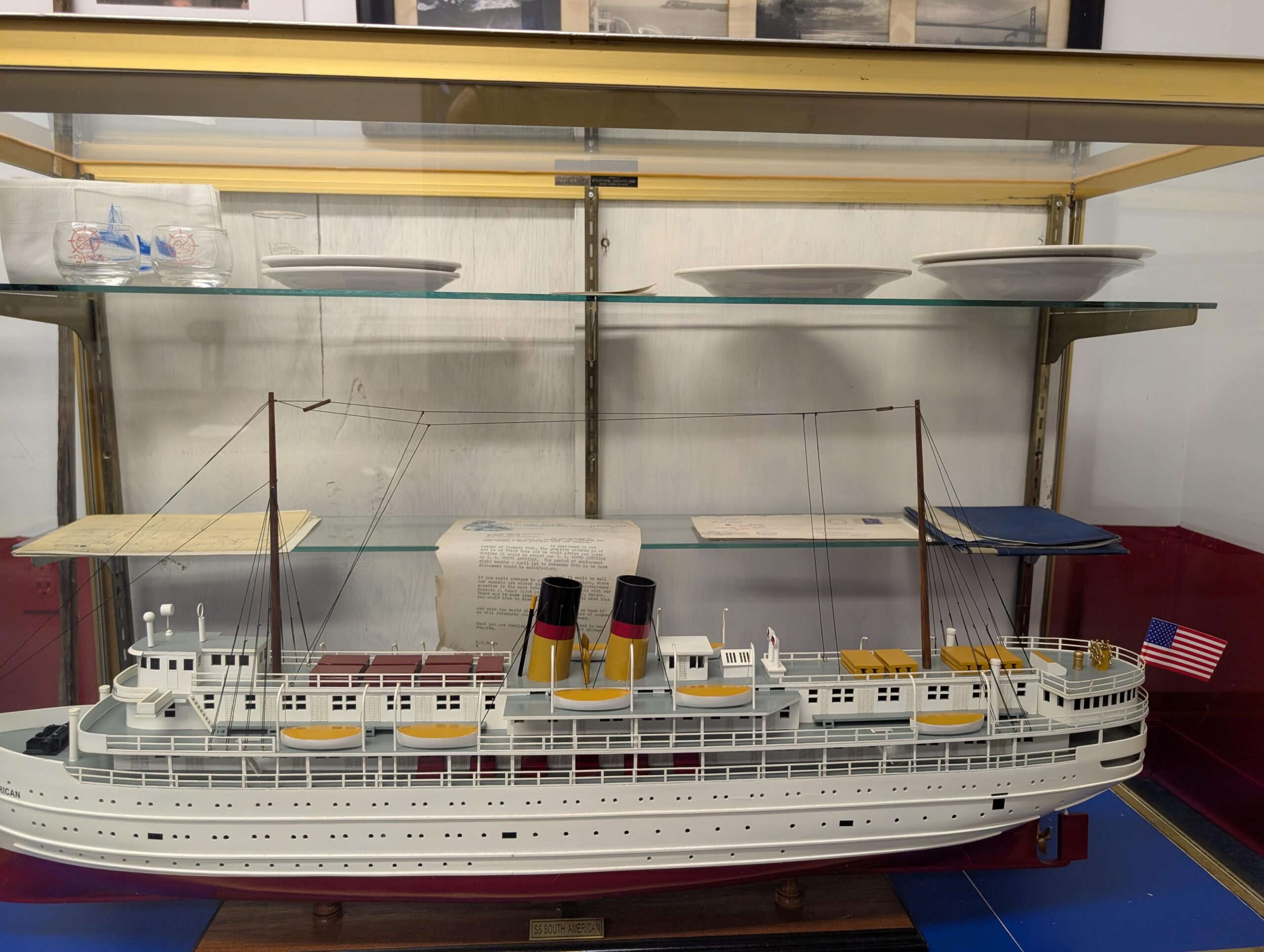 model of the ship
